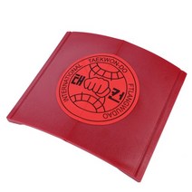 격파 송판 벽돌 용품 태권도 abs 격투 연습 휴식 보드 전문 훈련 플레이트 두꺼운 tkd 깨진 타일 킥 패드, 빨간색, 01 빨간