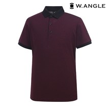 *본사직영* [와이드앵글] 남성 클럽스칸딕 투톤 피케 티셔츠 WMU19232R8