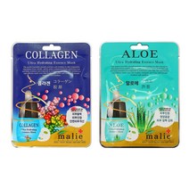 1일1팩 알로에 콜라겐 여드름 미백 패치 모공 마스크팩 x30매, 2.알로에 [피부진정+보습] x 30매