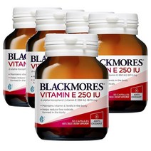 호주 블랙모어스 Blackmores Vitamin E 비타민E 250IU 50캡슐, 5팩
