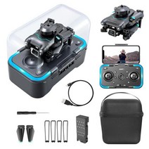 드론 rc drone 4k uhd camera 헬리콥터 foldable remote control gps drone 360degree 지능형 장애물 회피 quadcopter, 듀얼 카메라