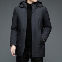 품질의 따뜻한 두꺼운 겨울 브랜드 캐주얼 패션 남성 파카 재킷 클래식 후드 윈드 브레이커 겉옷 코트 남성 의류