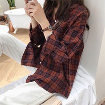 오노마 오노마 ONM 베이직 2컬러 데일리 여성 체크셔츠 남방 (9015179)