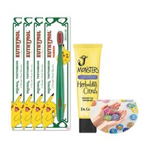 포켓몬 유시몰칫솔 레귤러 4개+캔뱃지+샴푸75 명품 프리미엄 잇몸 구내염 좋은 고급, 포켓몬 유시몰칫솔 레귤러 4개+