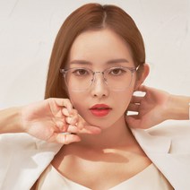 룩스토어 클래식 사각 반뿔테안경 라식라섹 시력보호안경 블루라이트차단 변색렌즈