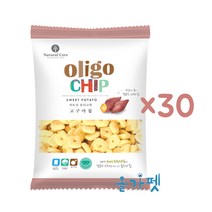 네츄럴코어 올리고칩 45g 강아지간식 30봉 + 펫밀크, 1box, 3. 고구마