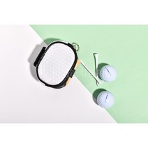 남성골프파우치 여성골프파우치 반값 비거리치트키 4구 벨크로 골프공 파우치 골프볼 가방 티가방, 화이트