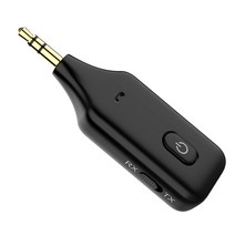 3In 1 Blue Tooth Receiver Wireless Adapter 3.5mm Audio Transmitter For TV PC Car AUX Speaker, 01 Black