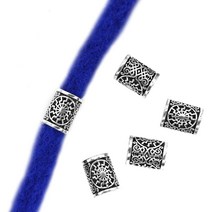 1 팩 패션 바이킹 룬 문자 세트 금속 스페이서 비즈 Odal Futhark 룬 짠 루즈 헤어 비어드 DIY 쥬얼리 결과, 04 K-4 6pcs