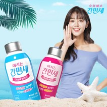 간만세 설인아 숙취해소 어성초 숙취음료 100ml 4병, 복숭아