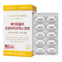 센트럴포뮬러 메가포뮬러 프로바이오틱스 300 500mg x 60캡슐 유산균 아연, one option, one option