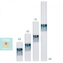 Papidro)칼라잉크젯 플로터롤지 A3(105g_305mmx45m), 1개