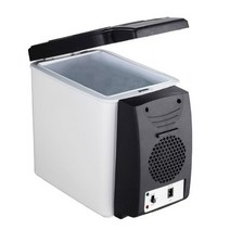 전기아이스박스 이동식 자동차 캠핑용 냉장고 6L 휴대용 미니 220v 12V 화장품 뷰티 메이크업 전기 쿨러 워머 냉동고 캠핑을 위한 저소음 화장품 예쁜 여성 선물하기 좋은, White-EU Plug