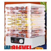 식품 건조기 다기능 8 트레이 탈수기 야채 스낵 과일, 8 layers white+AU