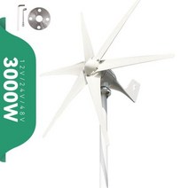 소형 대형 풍력발전기 발전기 키트 자가 풍력 터빈 프리 에너지 3kw 3000w 48v 24v 12v 6 블레이드 MPPT충전 컨트롤러 포함 윈드밀 RV 요트 농장 가정용, 24V+With Mppt Controller+6 Bla