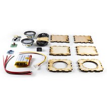 DIY 블루투스 스피커 큐브 키트 STEM 커리큘럼에 완벽한 휴대용 목재 케이스 블루투스 스피커 제작, 상세페이지 참조