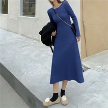 루나걸 루투니 니트 롱 원피스
