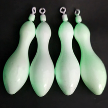 봉돌 야광 표주박형 물방울형 친환경 풍월주 낚시 무게추, 14호 (4개)