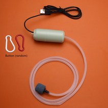 휴대용산소통 산소캔 산소호흡기 수족관 산소 어항 공기 펌프 USB 음소거 압축기 에어레이터 휴대용 에너지 절약 액세서리, [06] Green-S
