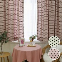 1300K 작은창 가리개 커튼 미니멀도트 2color 가로85cm x 세