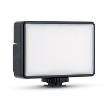 니콘 캐논용 비디오 오피스 라이트 미니 소형 66 LED 2500mAh 5600K 줌 조명 U 브이로그 필 5W, 01 Black