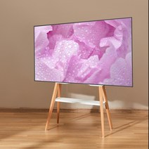 75인치 이젤형티비거치대 LG UHD 75UM791C 호환 티비스탠드 벽면밀착 이동식, 블랙