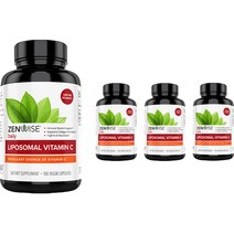 젠와이즈 리포소멀 비타민 C 1500mg 베지테리안 캡슐, 180개입, 4개