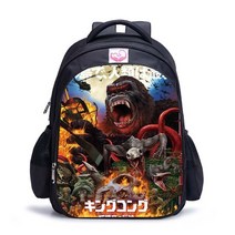 공룡피규어 고질라 대 콩 킹 어린이 책가방 배낭 학교 가방 소년 유치원 기본 Mochila, [01] 27X14X35cm, [10] 육군 녹색