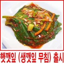 건영푸드 햇 깻잎무침 500g 매일매일 생 깻잎 무침 향이 좋은 깻잎양념, 1봉