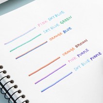 아웃라인펜 더블라인펜 테두리펜 밑줄펜 투톤 다꾸펜 플러스펜, 숲속의 호수