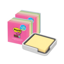 쓰리엠 포스트잇 엣지 홀더 화이트 + 강한 점착용 노트 서울 654-5SSSE 2p 세트, 혼합색상, 2세트