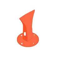 나무파쇄기 나무 쪼개는 도구 쐐기 무거운 장작 Kindling 벽난로 대한 수동 로그, 01 Orange