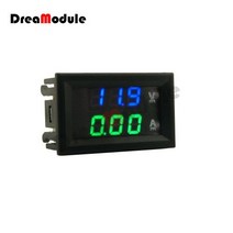 전류 전기계측기 테스터 검전기 전압 0.28 "DC 0-100V 10A LED 디지털 전압계 전류계 2 in 1 멀티 미터 12V/24V 볼트 패널 이중 디스플레이, 03 100V 10A BlueGreen
