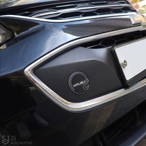 JS automotive 올뉴말리부 튜닝 앞범퍼 견인고리 메탈카본 레터링파츠 DIY튜닝 장식 커버 셀프 드레스업, 실버 1P