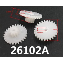 1+2 랙기어 26102a 0 5m 피니언 14mm 직경 26 이빨 10 이빨, 26개의 치아 -- 10개의 치아, 2mm 타이트