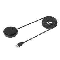 비즈니스 화상 회의 녹음 채팅 Skype 온라인 회의 게임을위한 USB 마이크 PC 노트북 스테레오 전방향 콘덴서, 7CM, 검정, 플라스틱 + 금속