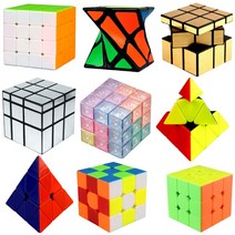 자석 소마 큐브 33 44 미러 스네이크 마그네틱 큐부 교육용 두뇌발달, 6. 플러스 매직 3X3 파스텔 왕큐브