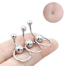 식스미 벨리 버튼 배꼽 피어싱 6mm 8mm 10mm 이너컨츠 써지컬 아웃컨츠 별존