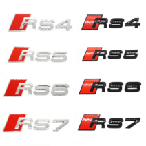 RS4 RS5 RS6 RS7 엠블럼 트렁크 엠블럼 크롬 검정 래터링 아우디용품, 7. RS7 크롬