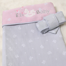 이지베이비 아기포대기 사계절 수제누빔 포니 5부 포대기 아기띠, 핑크그레이(안장추가)