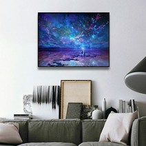 L.ONLINESHOP보석십자수 은하수 그림 비즈공예 20 x 25cm 십자수도안 십자수실 십자수원단 프린트십자수 십자수아기신발 프렌치자수, default