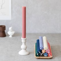 컬러 비즈시트 비즈왁스 밀랍 꿀초 캔들 20가지 컬러 긴초, 올리브, 추가 구매 안함, 1개
