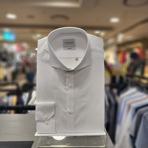 NC불광점 예작 ##요즘 연예인처럼 멋스럽게##화이트 면혼방 와이드 카라 솔리드 슬림핏 긴팔 셔츠 YJ2FBS951WH