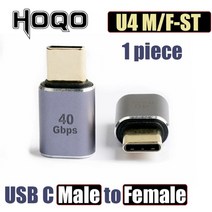 40gbps pd 100w usb c 각도 90도 어댑터 thunderbolt 3 4 usb4 유형 c 남성여성 변환기 8k60hz Usb 허브 포트 C타입 멀티 썬더 볼트 독, 1 조각 어댑터, 주황색