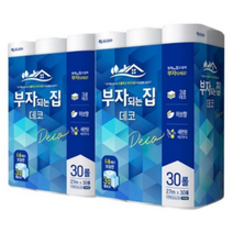 부자되는집 데코 3겹 30롤, 2팩