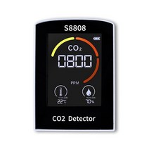 가스감지기 4-In-1 Digital CO2 Meter Measure Carbon Dioxide Humidity Temperature TVOC Sensor Tester A, 한개옵션0
