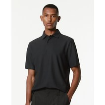 23SS 다크터콰이즈블루 피치 가공 카라넥 티셔츠 JNTS3B032T3