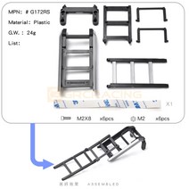 상하차사다리 알루미늄사다리 트럭발판사다리 시뮬레이션 사이드 윈도우 접이식 사다리 클라이밍 오프로드, 03 G172RS