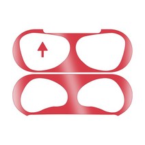 애플 에어팟 3 블루투스 이어폰 메탈 먼지 방지 가드 2021 무선 헤드폰 충전 박스 이어 버드, [01] 빨간