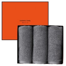 송월타월 30수 150g 3매세트(포장박스+쇼핑백), 진회색